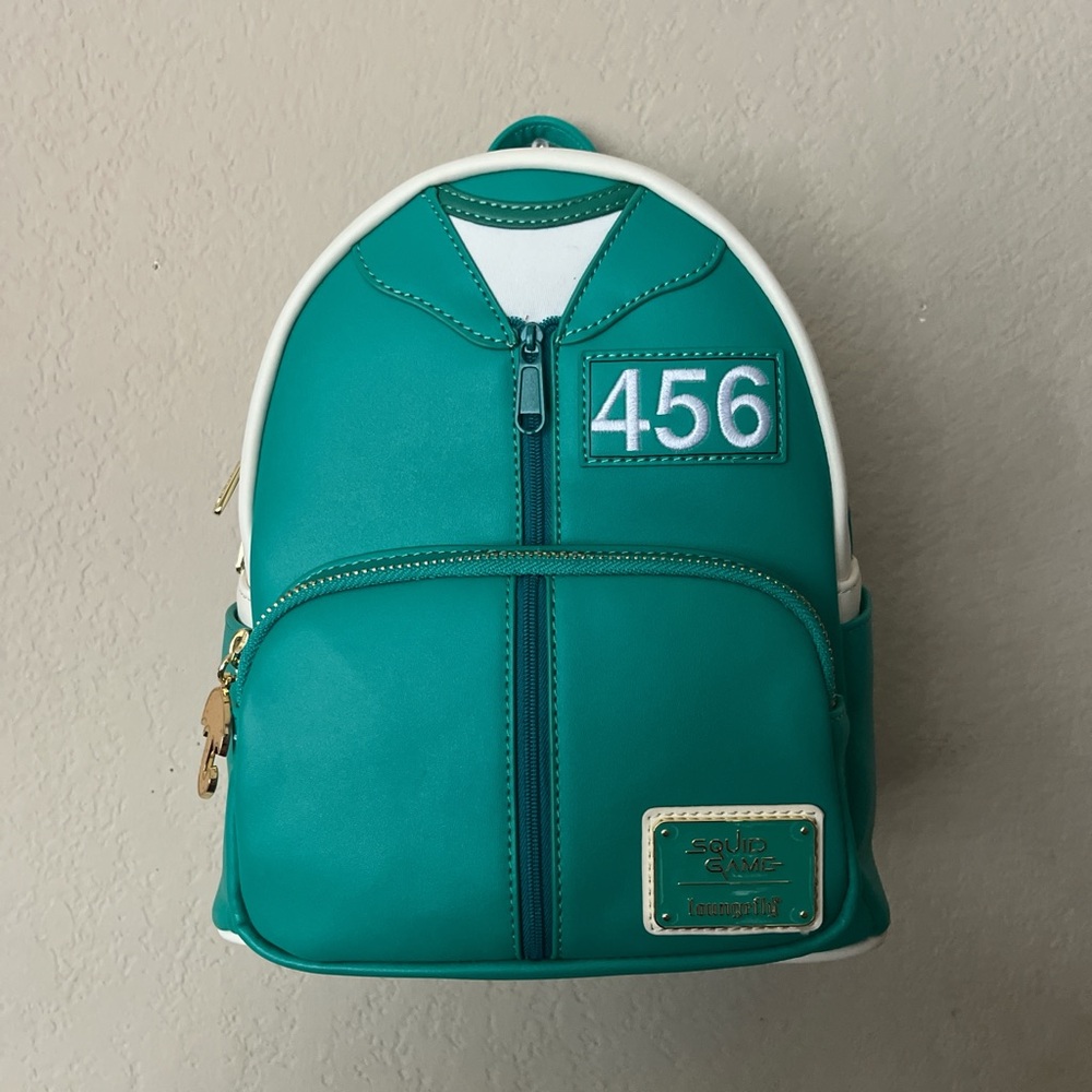 Loungefly Squid Game Cosplay Mini Backpack Player 456 *NEW* w/Tags